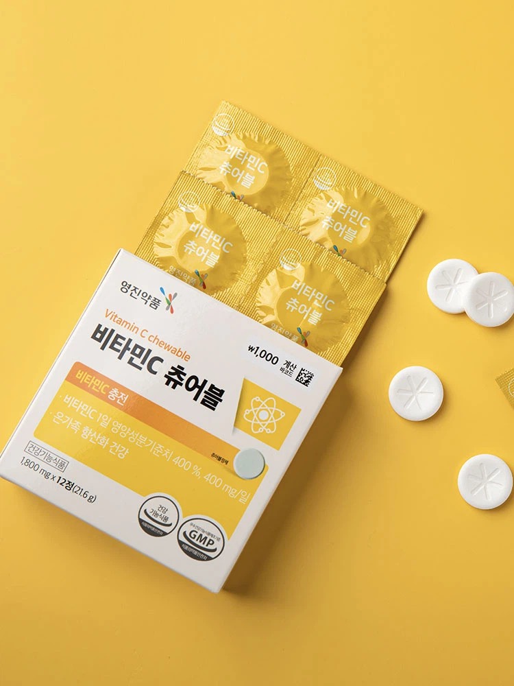 永真 维生素C 咀嚼片 12片