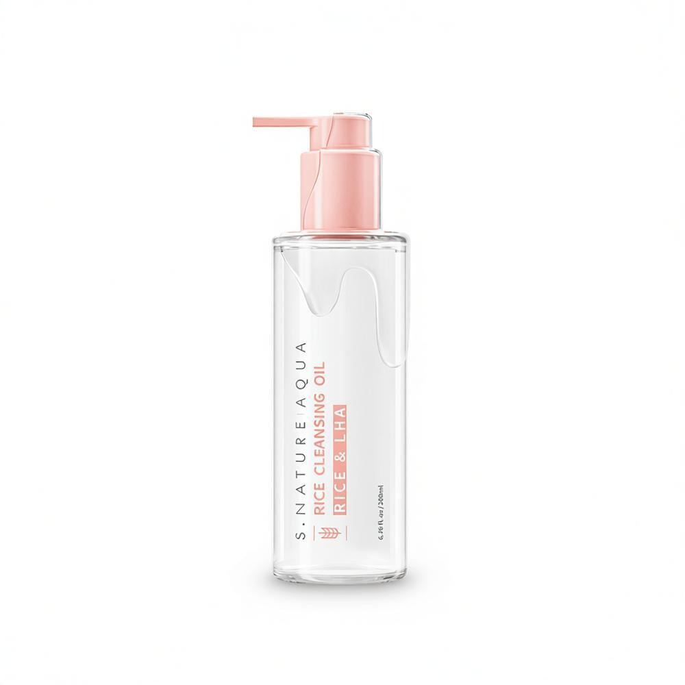 [1+1企划/Piji&毛孔深层清洁] Esnature 水润米糠洁面油 200ml 补充装企划 (+补充装 200ml) 企划装