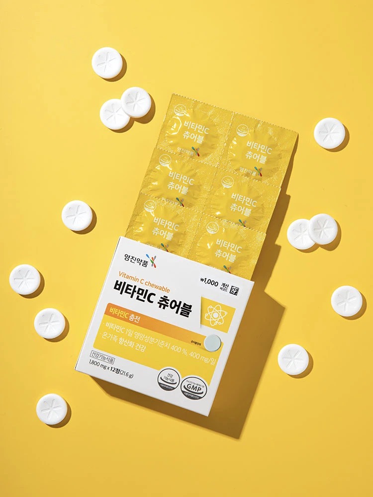 永真 维生素C 咀嚼片 12片