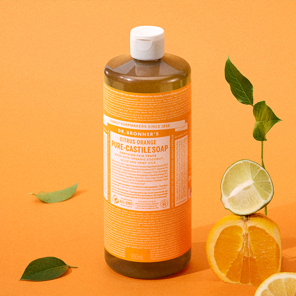 [身体/痘痘及背部痘痘护理]Dr.Bronner's 纯净卡斯蒂利亚皂 12款任选1（企划装/单件） 950ml