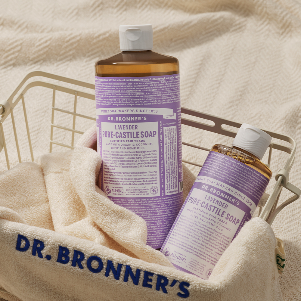 [身体/痘痘及背部痘痘护理]Dr.Bronner's 纯净卡斯蒂利亚皂 12款任选1（企划装/单件） 950ml