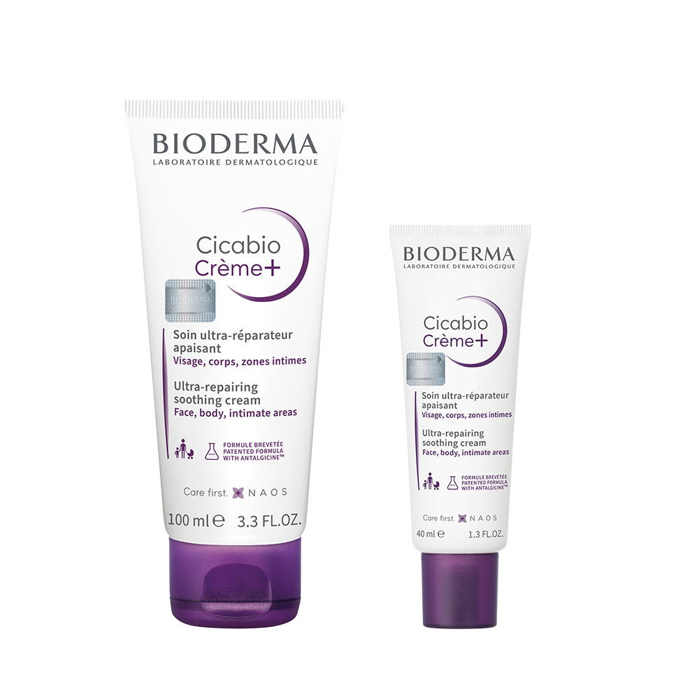 Bioderma CicaBioderma 修护霜+ 100ml 企划装 (面霜 + 40ml Bonpum Chuga)