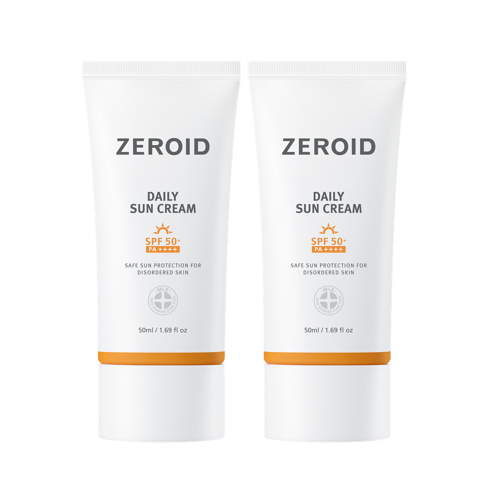 [2支企划装][敏感肌推荐无机防晒] Zeroid 日用防晒霜 企划装 (50ml+50ml)