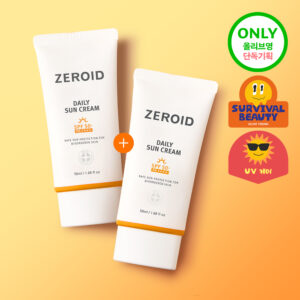 [2支企划装][敏感肌推荐无机防晒] Zeroid 日用防晒霜 企划装 (50ml+50ml)