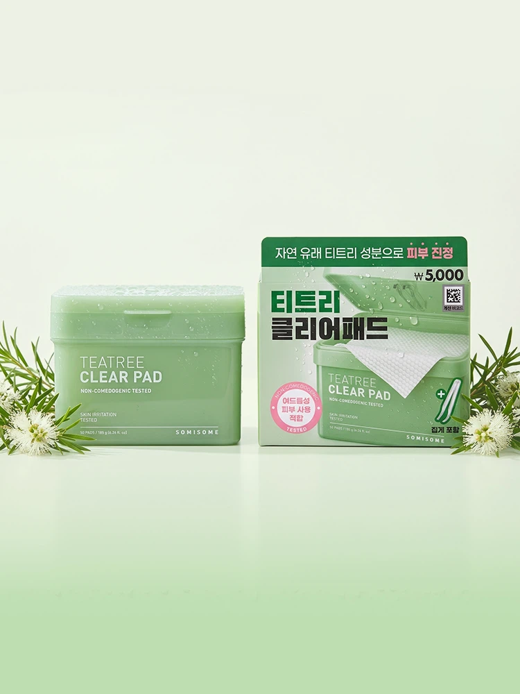 Somethinc 茶树 清爽 方形湿巾 50片 185g
