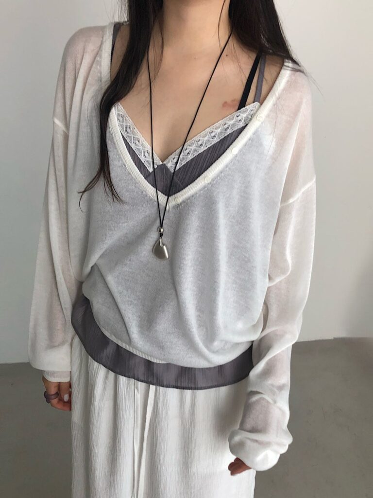 Summer Deep V 针织衫（3色）