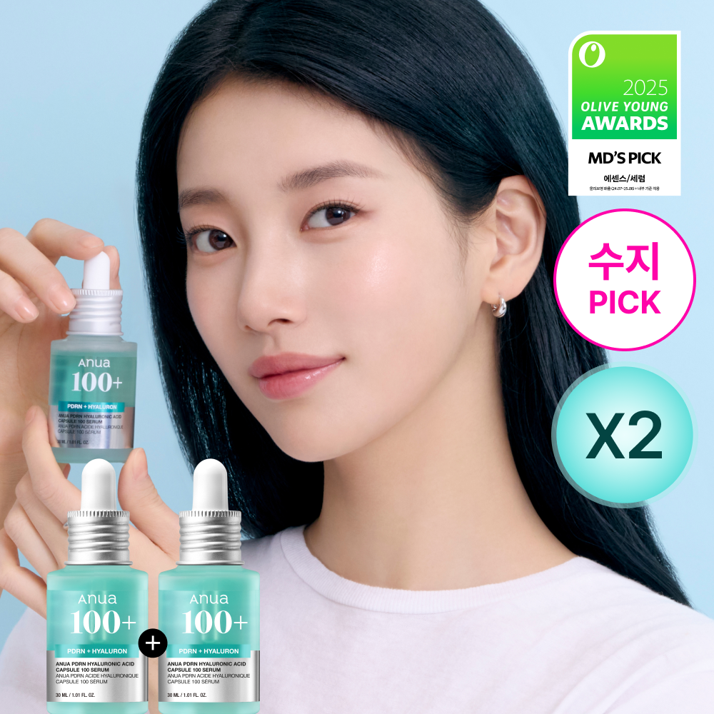 [三丽鸥角色联名] Anua PDRN 玻尿酸 胶囊 100 精华 30ml 双重企划装(+Cinnamoroll 收纳包)