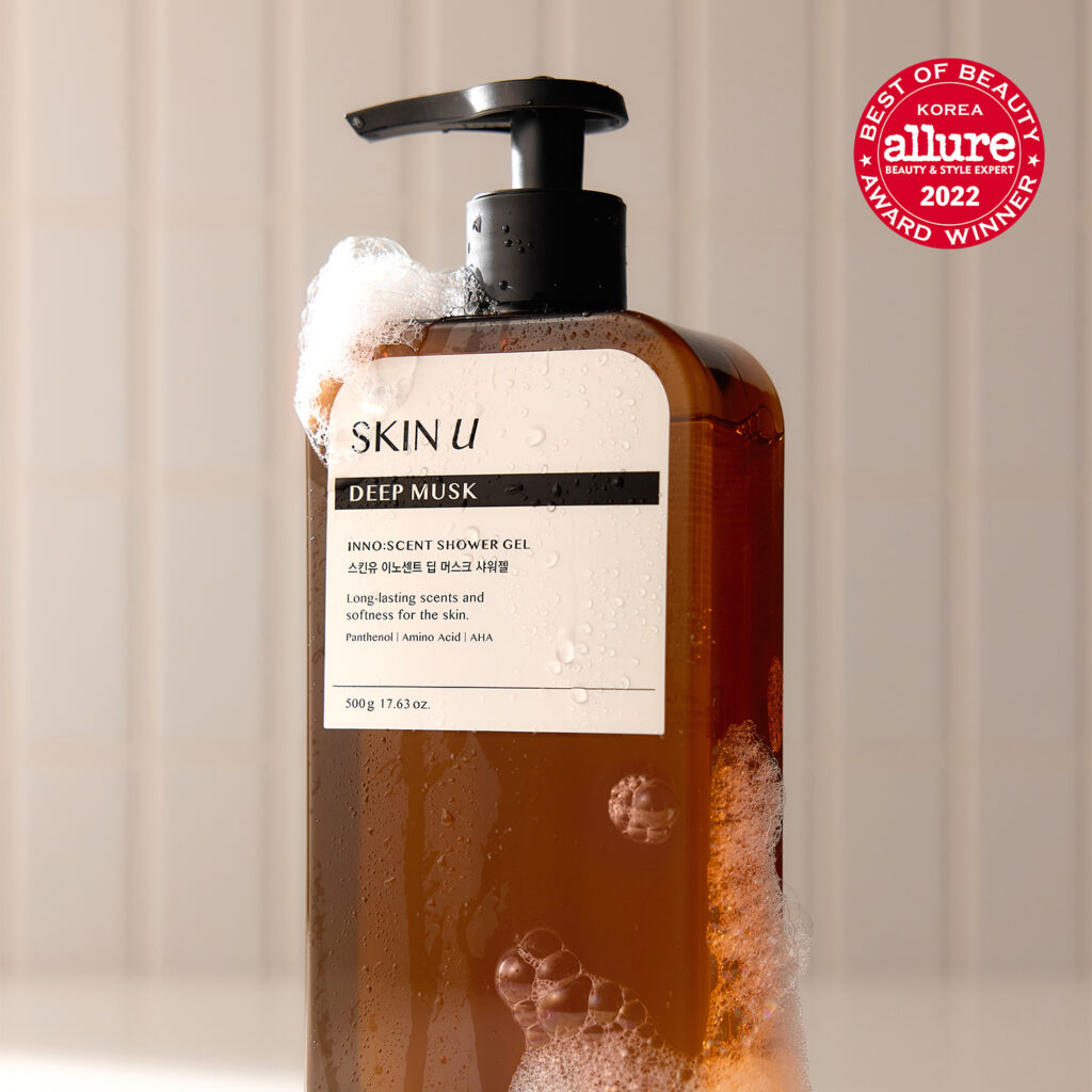 Skin U 香氛 弱酸性 大容量沐浴露 深麝香 企划装 500g+400g替换装+150g