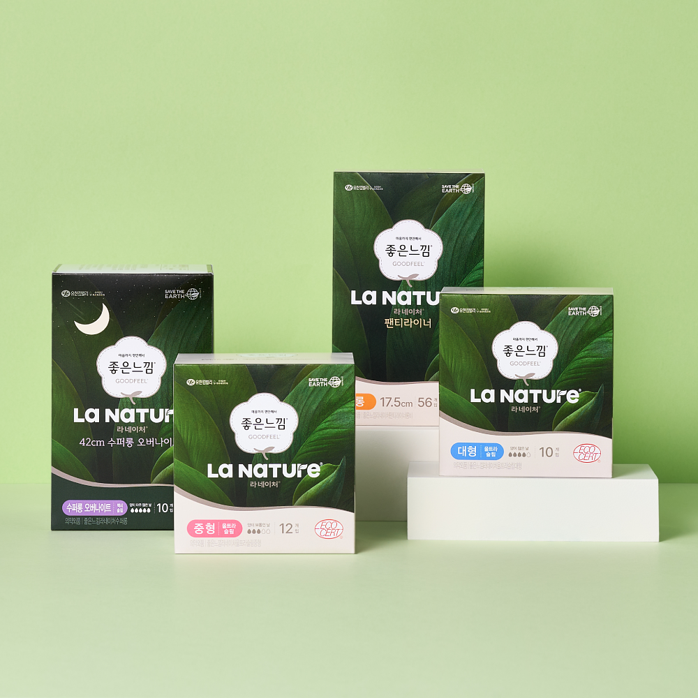 Goodfeel La Nature 有机卫生巾 中号 12片 2包+2包