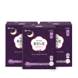 [42cm] Goodfeel Original 超长夜用卫生巾 20片 X 3包