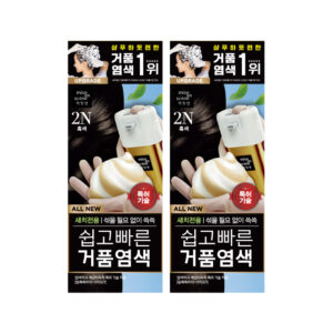 mise en scène All New 快速泡沫染发剂 自助盖白发 80g 1盒+1盒
