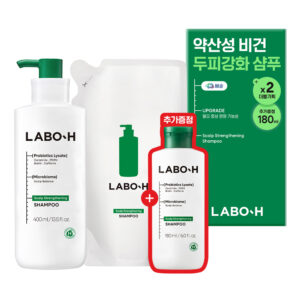 Labo H 防脱洗发水 弱酸性 大容量 头皮纯素 企划装 400ml+400ml替换装+180ml