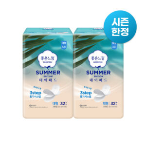 [季节限定] Goodfeel 夏季款 日用卫生巾 32片 X 2包, 清凉感