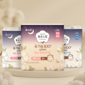 Goodfeel 有机纯棉表层 裤型夜用卫生巾 8片 X 3包 / 有机裤型卫生巾