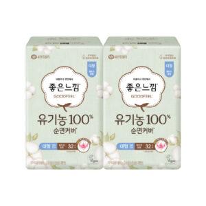 Goodfeel 有机纯棉表层卫生巾 大容量 1包+1包