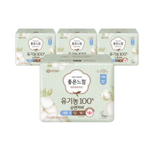 Goodfeel 有机纯棉表层 超薄卫生巾 大号 16片 X 4包