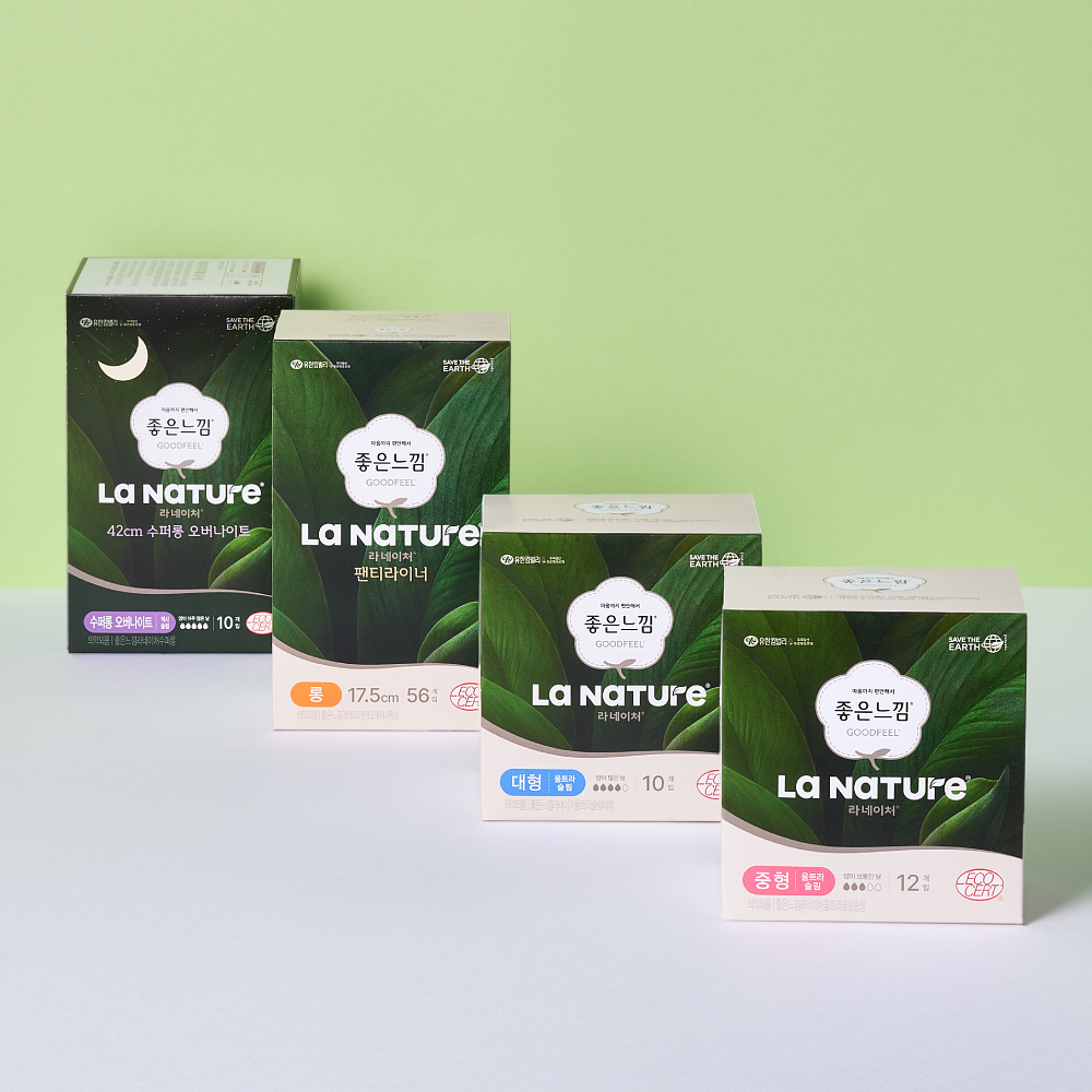 Goodfeel La Nature 有机卫生巾 中号 12片 2包+2包