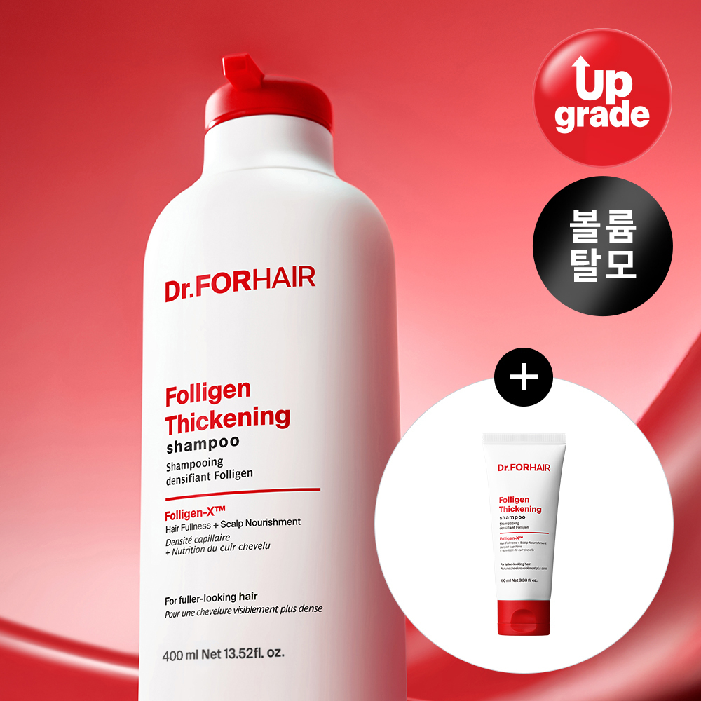 [先到先得赠品/NO.1防脱洗发水] Dr.FORHAIR Polygen Thickening 洗发水 400ml 企划装 (+100ml)
