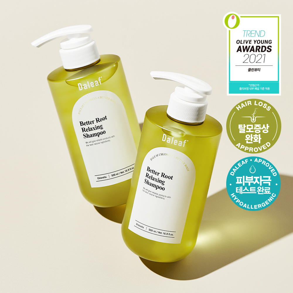 [头皮强韧/缓解脱发] Daleaf Relaxing 洗发水 双瓶企划装 (500ml+500ml)