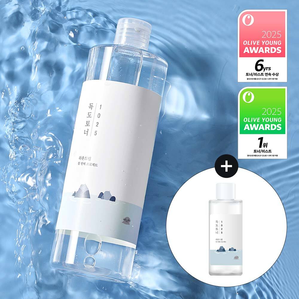 [大容量/NO.1爽肤水] 柔恩莱 1025 独岛爽肤水 500ml 企划装 (+100ml)