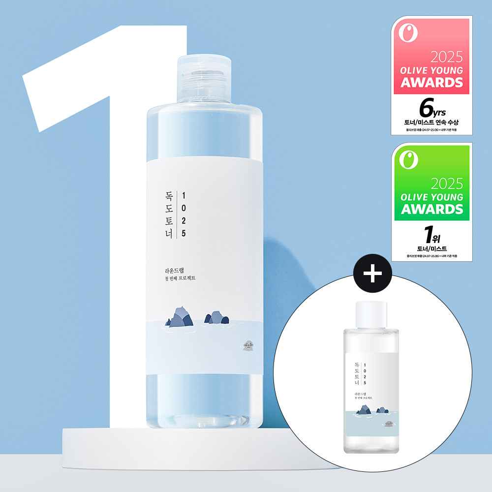 [大容量/NO.1爽肤水] 柔恩莱 1025 独岛爽肤水 500ml 企划装 (+100ml)