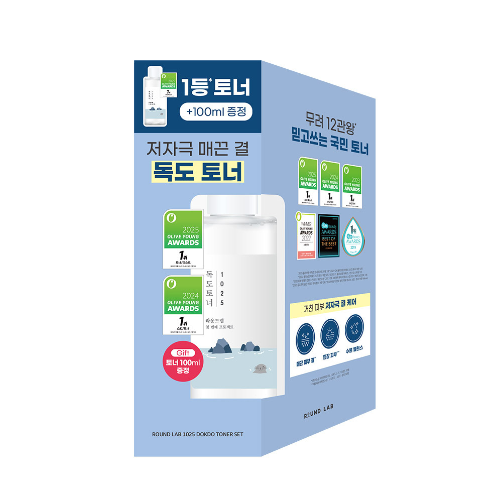 [大容量/NO.1爽肤水] 柔恩莱 1025 独岛爽肤水 500ml 企划装 (+100ml)