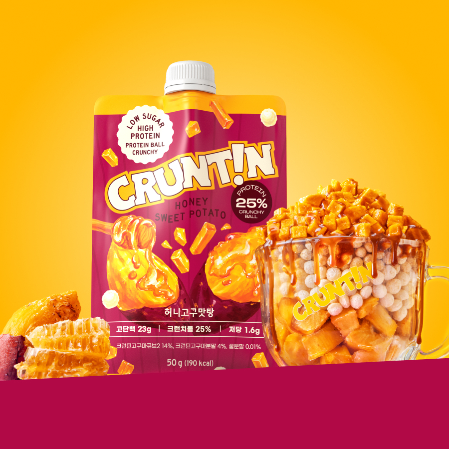 [NEW 蜂蜜红薯味] CRUNTIN 脆球蛋白奶昔 50g 7款任选1