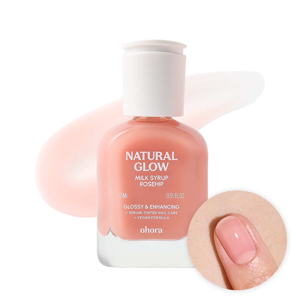 [彩色指甲营养剂/SNS爆款] ohora 糖浆指甲强化剂 15ml 23色(牛奶/水光/釉面)