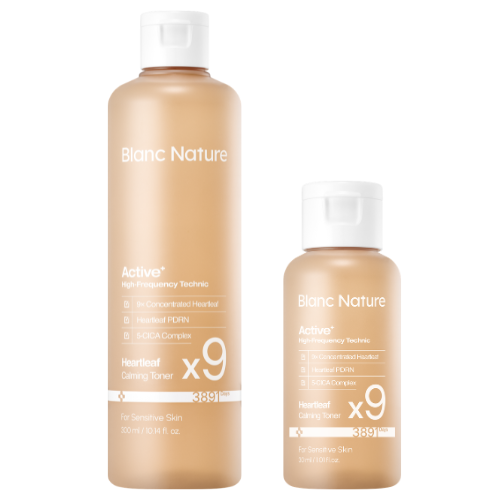 [清凉舒缓/大容量] Blanc Nature 9倍高浓缩 鱼腥草爽肤水 300ml 企划装 (+30ml)