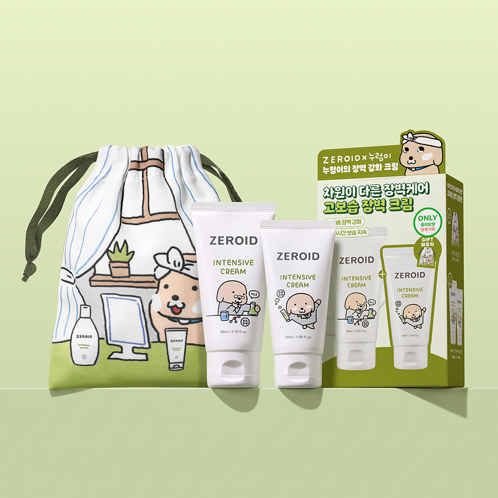 [黄狗狗联名] Zeroid 强效修护霜 80ml+50ml 企划装 (+黄狗狗收纳包)