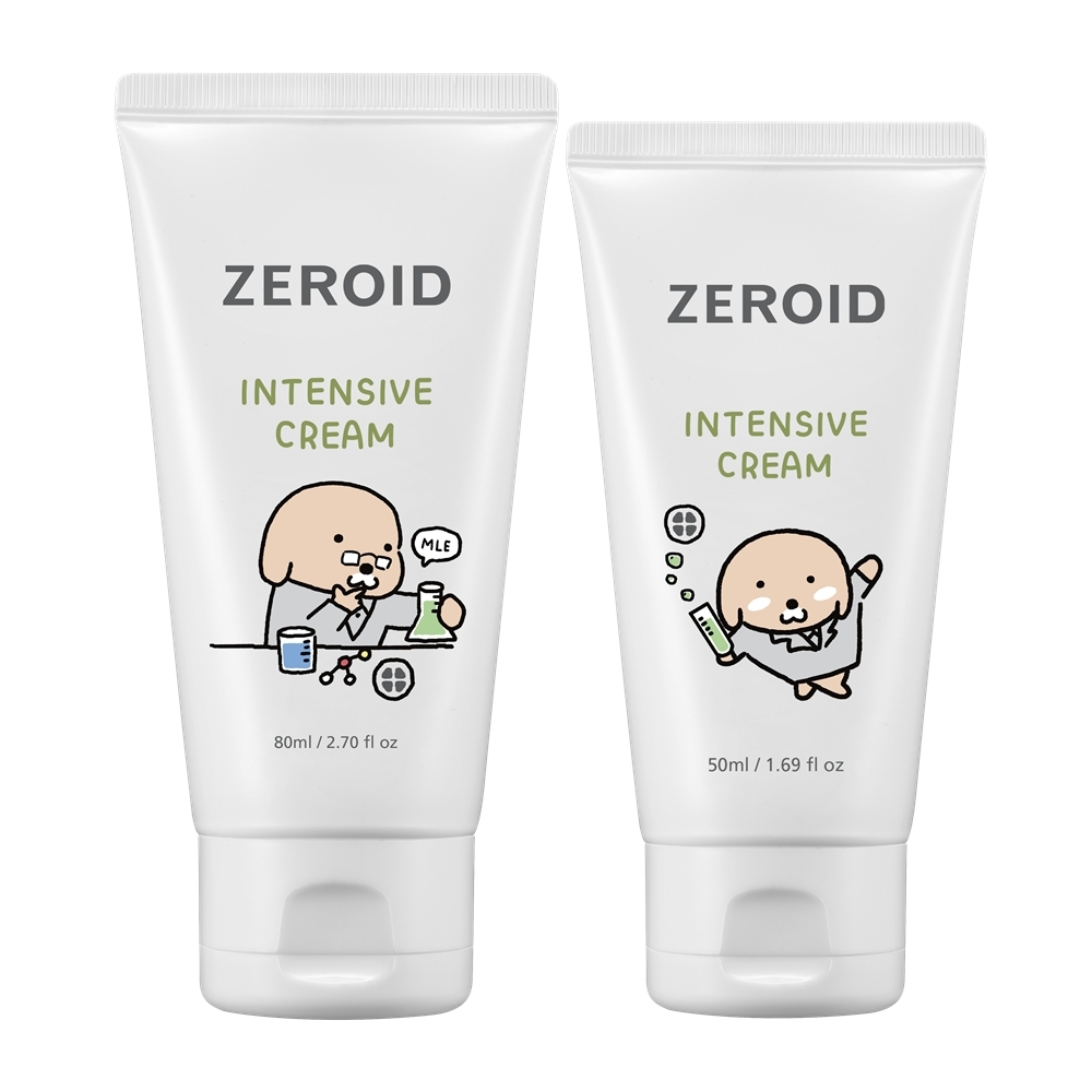 [黄狗狗联名] Zeroid 强效修护霜 80ml+50ml 企划装 (+黄狗狗收纳包)