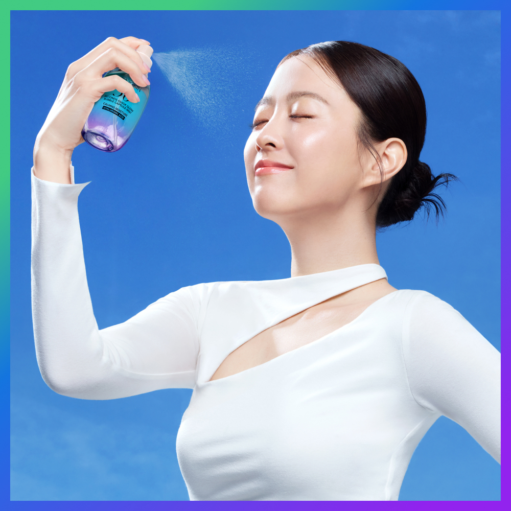 [朴宝英PICK/服帖底妆喷雾] Menokin 30秒 快速光泽 气泡胶囊喷雾 舒缓保湿 98ml 企划装 (+30ml)