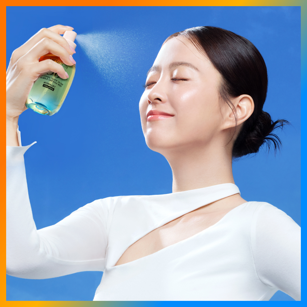 [朴宝英PICK/服帖底妆喷雾] Menokin 30秒 快速光泽 气泡胶囊喷雾 水润提拉 98ml 企划装 (+30ml)