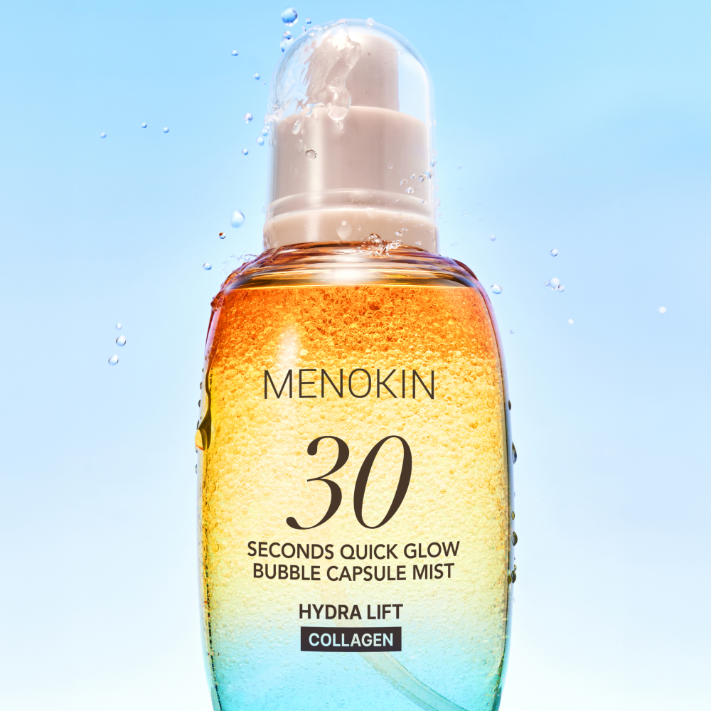 [朴宝英PICK/服帖底妆喷雾] Menokin 30秒 快速光泽 气泡胶囊喷雾 水润提拉 98ml 企划装 (+30ml)