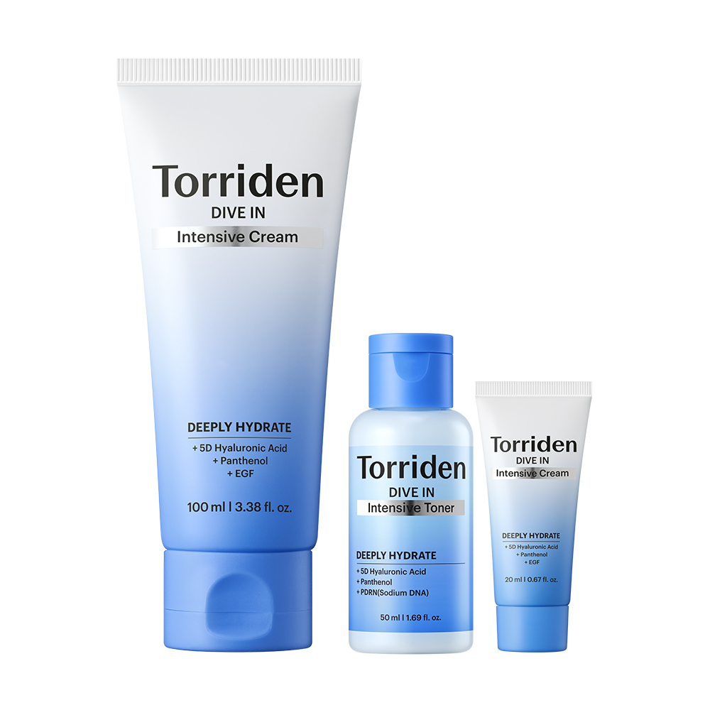 [NEW/10月 Olive Young精选] Torriden Dive-in 小分子玻尿酸 强效面霜 100ml 企划装 (+20ml+爽肤水 50ml)